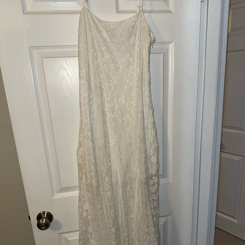 Petal & Pup Cream Lace Dress